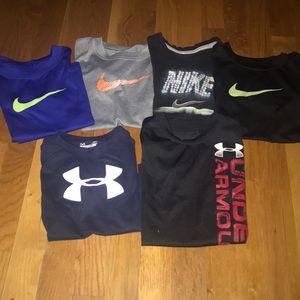 Lot of 6 Nike/Under Armour Shirts